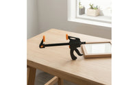 Mini Trigger Clamp Compact Woodworking Clamp Quick-Release Lightweight for Woodworkers, DIYers, Makers, DIY Projects, Workshops