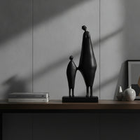 Couple Sculpture Elegant Abstract Human Statue Unique Couple Figurine for Console Table, Bookshelf, Study