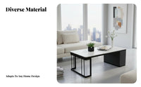 2 Pieces Nesting Stand Set Minimalist aesthetic Coffee Table Modern Look Easy Assembly for Students