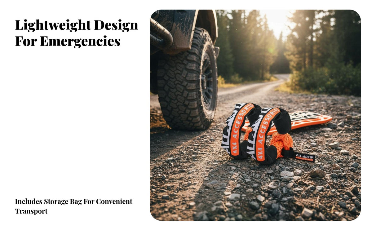 High Breaking Strength Soft Rope Heavy-Duty Synthetic Rope Lightweight and Safe Towing Equipment Long-Lasting for Away from the Road-Highway Enthusiasts, ATV/UTV Operators, Rescue Personnel, Winching, Emergency Situations, Camping