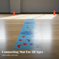Long-Lasting Hand and Foot Game Mat Easy to Clean Team Race Mat Reusable Body Coordination Game Non-Slip for Children, Adults, Families, Outdoor, School Events, Parties