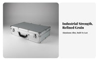 Metal Equipment Carrying Case Lockable Aluminum Briefcase Metal Equipment Box Secure Lock Hard Shell Instrument Case for Travel