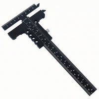 Etched Measurements Sliding T Head Ruler Adjustment Knobs Woodworking Marking Ruler Weight-Reducing Holes Carpentry Tool Anodized Finish
