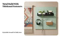 tool-free installation Assorted fastener and container Kit Customizable Layout Pegboard reachory adaptable vertical Organizer Space-Saving for DIY aficionados, homeowners, Craft Room, Workshop, worktable, Home Office