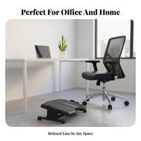 Non-Slip Surface Adjustable Under-Desk Footrest Improves Posture Angled Under-Desk Stand Sturdy & Stable Footstool sturdyDuty for Remote Workers, Students, Elderly, Living Room, Study, Home, Gaming Setup