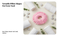 Soft Cotton Filling U-Shaped Face Pillow Skin-Friendly U-Shaped Face Pillow Support Ergonomic Design for Beauticians, Home Users
