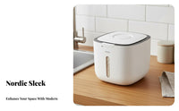 Moisture-Proof Rice Storage Bin Large Capacity Airtight Grain Storage Bin Dustproof for Kitchen Countertop