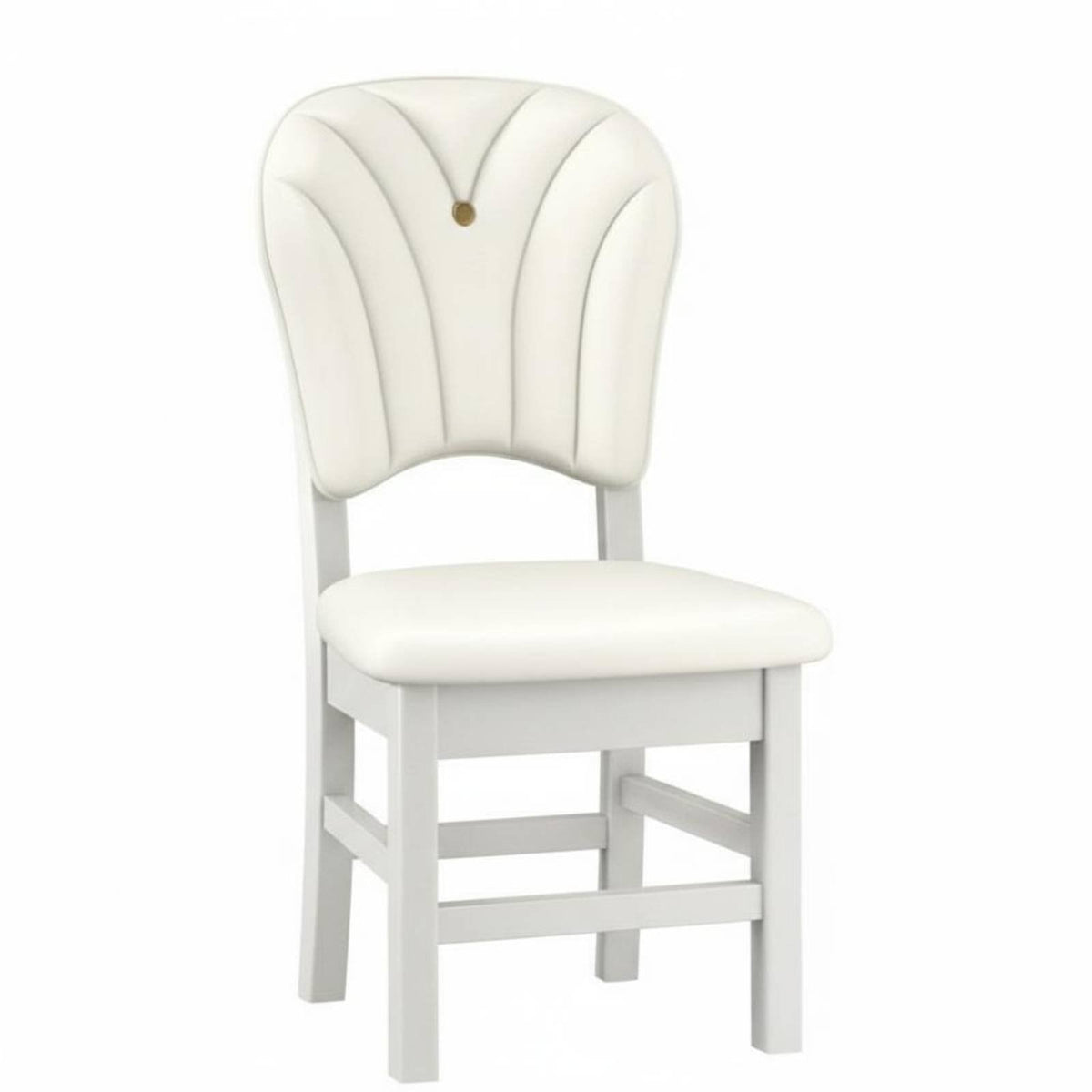 Modern Design Armless Wood Chair Padded Backrest Wooden Chair with Cutout Handle Sturdy Construction Household Furniture Easy to Move for Homeowners, Families, Restaurant Owners, Home Office, Study Room, Kitchen, Tea House