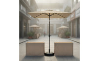 Rectangular Umbrella with Base Weighted Rectangular Patio Umbrella Tilted Parasol for Balcony, Garden