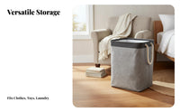 Foldable Laundry Basket Waterproof Foldable Clothes Hamper Space-Saving Foldable Laundry Hamper for Students, Apartment, Dorm Room