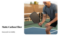 Pickleball Paddle High-Rotation Surface Carbon Fiber Pickleball Paddle Pure Carbon Fiber Racket Power and Control Large Sweet