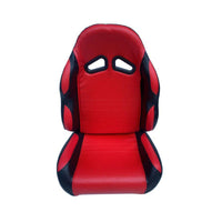 Go-karting Seat with Slide Rail Solid Cushion with Backrest Adjustable Bucket Seat for DIY Builders, Hobbyists