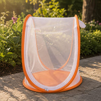 Foldable Zippered Opening Lepidopteran Habitat Tent Round