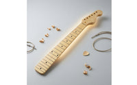 Bolt-on Electric Guitar Neck Straight Maple Guitar Neck Slim Unfinished for Luthier
