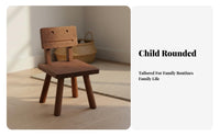 Wooden Animal Chair Easy to Clean Solid Kids Chair Child-Centered Friendly Cartoon Character Seat for Young Children, Kindergarten, Playroom