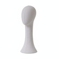Mannequin Head Stand Elegant Design Textile Covered Head Form Stable Base