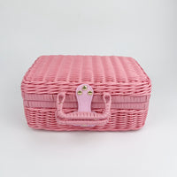 Rattan-Style Handle Gift Box with Lid