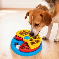 Maze Food Bowl Anti-Slip Slow Feeder Puzzle Toy Rotating Slow Feeder Bowl for Dogs, Small & Medium Breeds, Training
