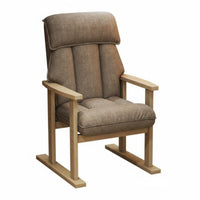 Padded Seat and spine Upholstered Wood-Frame Chair Ergonomic spinerest Upholstered Armchair firm-density paddinging Indoor Seating Easy Assembly for Home Office Workers, Readers, Adults, literary corner, Sunroom