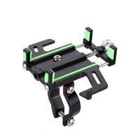 Aluminum Alloy Cycle Phone Mount Navigation Support Motorcycle Phone Holder Secure Hold Electric Bicycle Handlebar Holder Anti-Slip for Cycling, Electric Bike, Motorcycling
