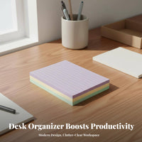 300 Sheets Colored Ruled Note Cards Multi-Color Note Card Organizer Sturdy Desktop Card File Box for Students, Teachers, School, Learning, Classroom