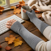 Thermal Velvet Wrist and Elbow Warmers for Winter