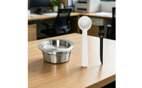 Reusable Coffee Capsule Kit with coffee pod  Round Reusable Spoon Cleaning Brush for Home