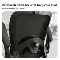Ergonomic Mesh Chair effortless Rolling Casters Office Furniture Adjustable Headrest Flip-up Armrests for game players