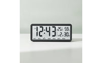 Digital desk Clock with Temperature and Humidity Digital desk Clock with Date and Weekday Minimalist for Bedroom