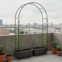 Flower Support Trellis Long-Lasting Flower Obelisk Trellis Metal Garden Obelisk Rustproof Metal Plant Frame Sturdy Duty