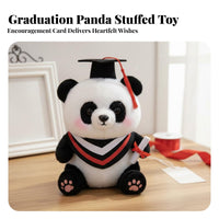 Cute Design Stuffed Toy Panda Graduation Gift Soft and Cuddly Graduation Panda Stuffed Toy 3D PP Cotton Filling for Graduates, Students