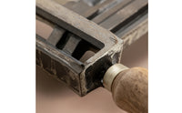 Ingot Mold with Wooden Handle Rectangular Metal Ingot Mold Heavy-Duty Compact for Metalsmiths, Jewelry Making, Foundry