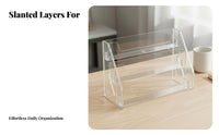 Household Storage Tiered Organizer Compact Footprint for Vanity