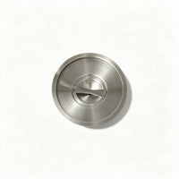 Round Pot Lid with Handle Shallow Dome Stainless Steel Lid Long-Lasting Pan Lid Replacement for Home Cooks