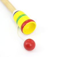 Hand-Eye Coordination Bilboquet Painted Cup and Ball Toy Educational Cup and Ball Game Interesting for Children, Indoor Play