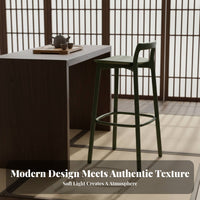 Nordic design Counter Chair with Backrest Modern Design Bar Stool Stable Base Home Furniture Built-in Footrest for Homeowners, Restaurant Owners, Adults, Kitchen Island, Cafe, Dining Room