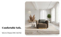 Light Luxury design Curved configurable Sofa Modern Design Reception Seating High-Resilience Foam Lounge Couch Deep Seat for Hotel Managers, Business Owners, Interior Designers, Sales Office, spa, Apartment