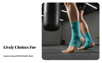 Muay Thai Ankle Guard Non-Slip Fit Muay Thai Ankle Support Breathable Kickboxing Instep Protector for Athletes, Adults, Spar Arena, Competition