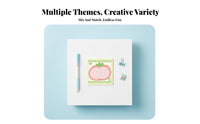 10 Pieces Leaves No Residue Decorative Craft Paper Assorted Patterns Retro Craft Decal Easy To Use for Students, Journalers