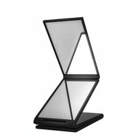 Four-Section Mirror Portable Three-Sided Mirror Foldable Personal Care Item for Makeup