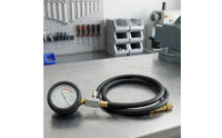 Oil Pressure Test Gauge Kit Brass Fittings Engine Oil Pressure Tester Flexible Hose for Automotive Repair