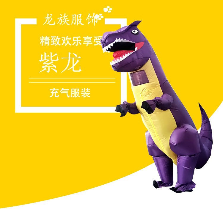 Halloween Party Costume Inflatable T-Rex Riding Dinosaur Suit