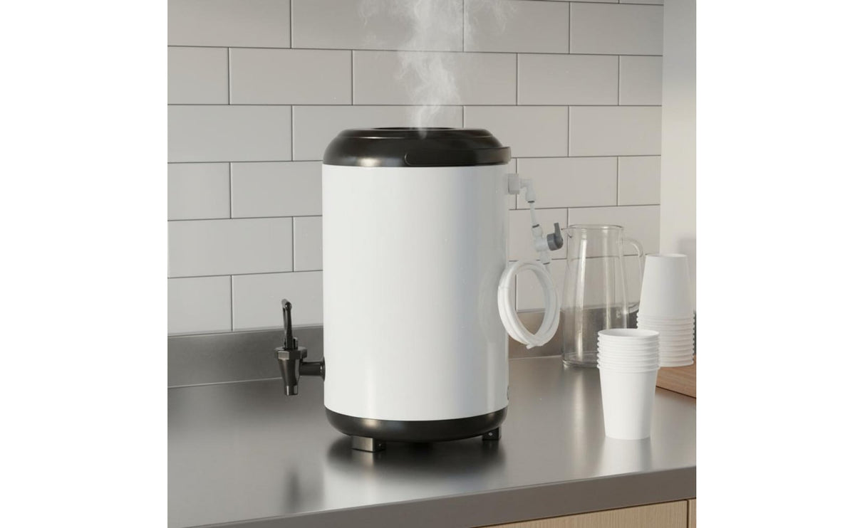 Milk Tea Insulated Container Auto Shut-Closed When Full Insulated Tea Barrel Hot and Cold Beverage Dispenser Double Walled