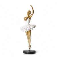 Ballerina Figurine Tabletop Ballerina Statue with Base Ballet Dancer Statue Graceful Ballet Girl Figurine Elegant for Dancers