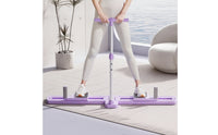 Foldable Inner Thigh Exerciser with Handlebar Height-Adjustable Leg Slider Machine Compact Inner Thigh Exerciser Portable for Beginners, Seniors, Home Gym, Apartment