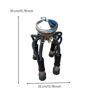 Milking Cluster with Teat Cups Flexible Cow Milking Claw Gentle Cluster Assembly with Milk Hose for Dairy Producers