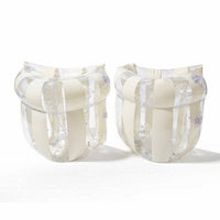 Glitter Inflatable Arm Floaties Transparent Arm Floaties Thickened Armbands Comfortable for Children, Adults, Beginners, Swimming Pool, Water Play, Swim Practice