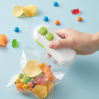 Airtight Seal Portable Heat Sealer Back Handheld Bag Sealer with Cutter Electric Bag Resealer for Travel, Camping