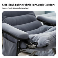Foldable Design Adjustable Recliner Chair Space-Saving Padded Folding Recliner Portable Leisure Seat Extra Comfort for Students, Young Adults, Gamers, Dorm Room, Brief Restping, Home Office, Small Areas