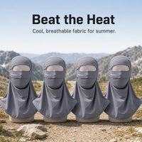 Full Face UV Protection Sun Mask for Women, Ice Silk Neck Guard Facekini for Outdoor Sun Protection